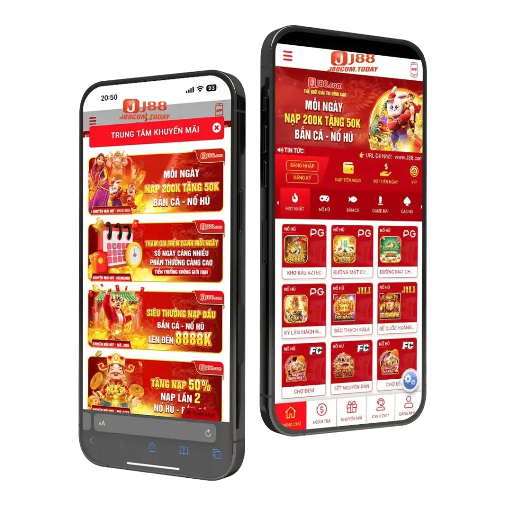 Giao diện ứng dụng Hay88 trên di động với các ưu đãi